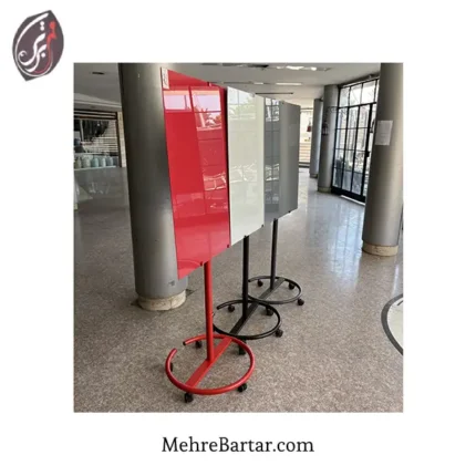 وایت برد شیشه ای با پایه لیزری مدیریتی - مهر برتر