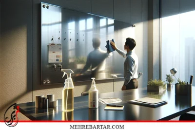 نگهداری و تمیز کردن وایت برد شیشه‌ ای - مهر برتر