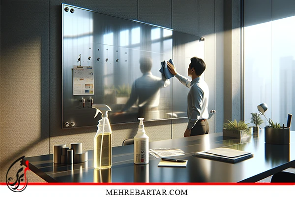 نگهداری و تمیز کردن وایت برد شیشه‌ ای - مهر برتر